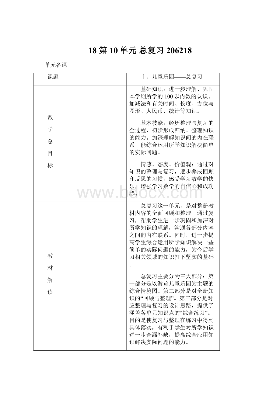 18第10单元 总复习206218Word文件下载.docx_第1页