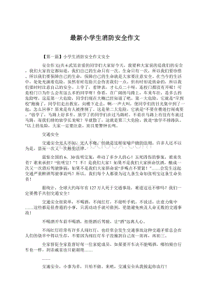 最新小学生消防安全作文.docx