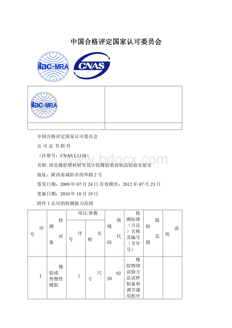 中国合格评定国家认可委员会文档格式.docx_第1页