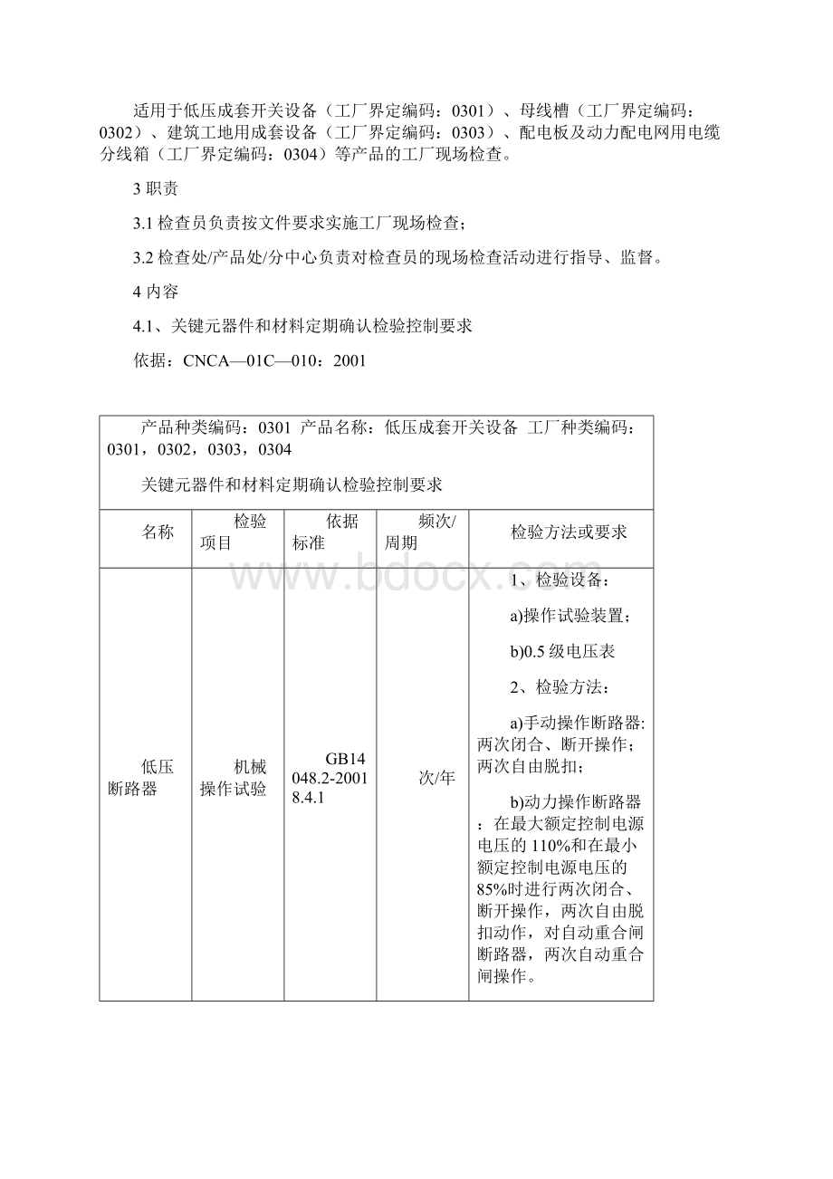 11低压成套开关设备工厂检查作业指导书Word文档下载推荐.docx_第2页