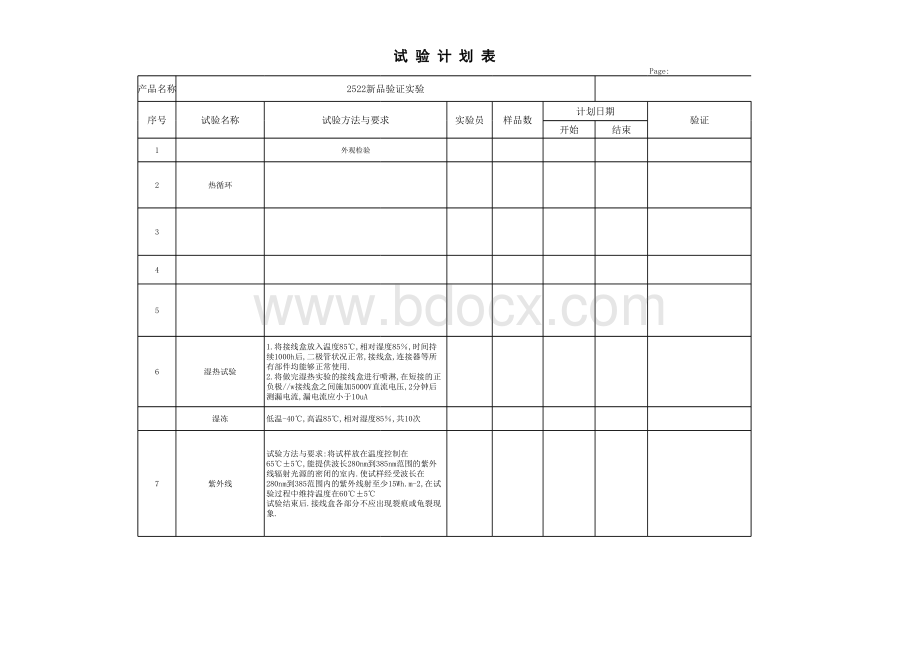 TUV标准测试大纲表格文件下载.xls_第1页