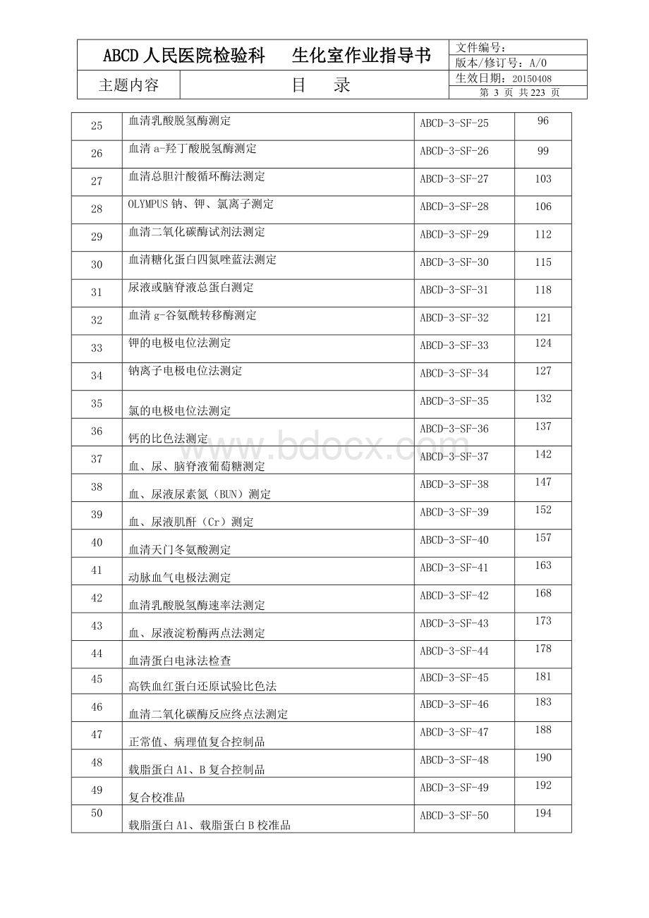 检验医学SOP文件5--生化室作业指导书Word文档下载推荐.doc_第3页