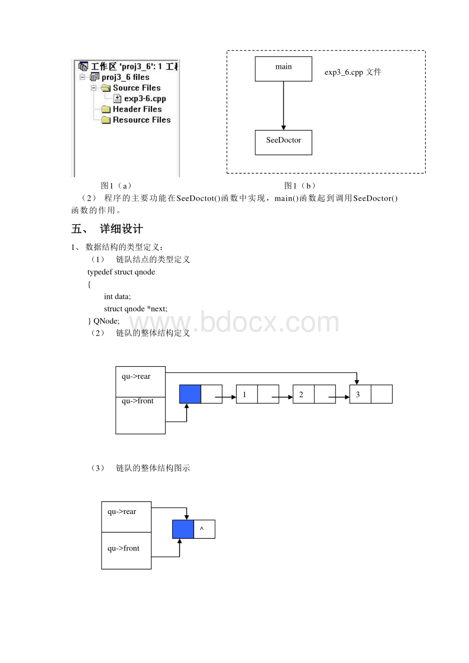 数据结构：病人看病程序的模拟Word文档下载推荐.doc_第2页