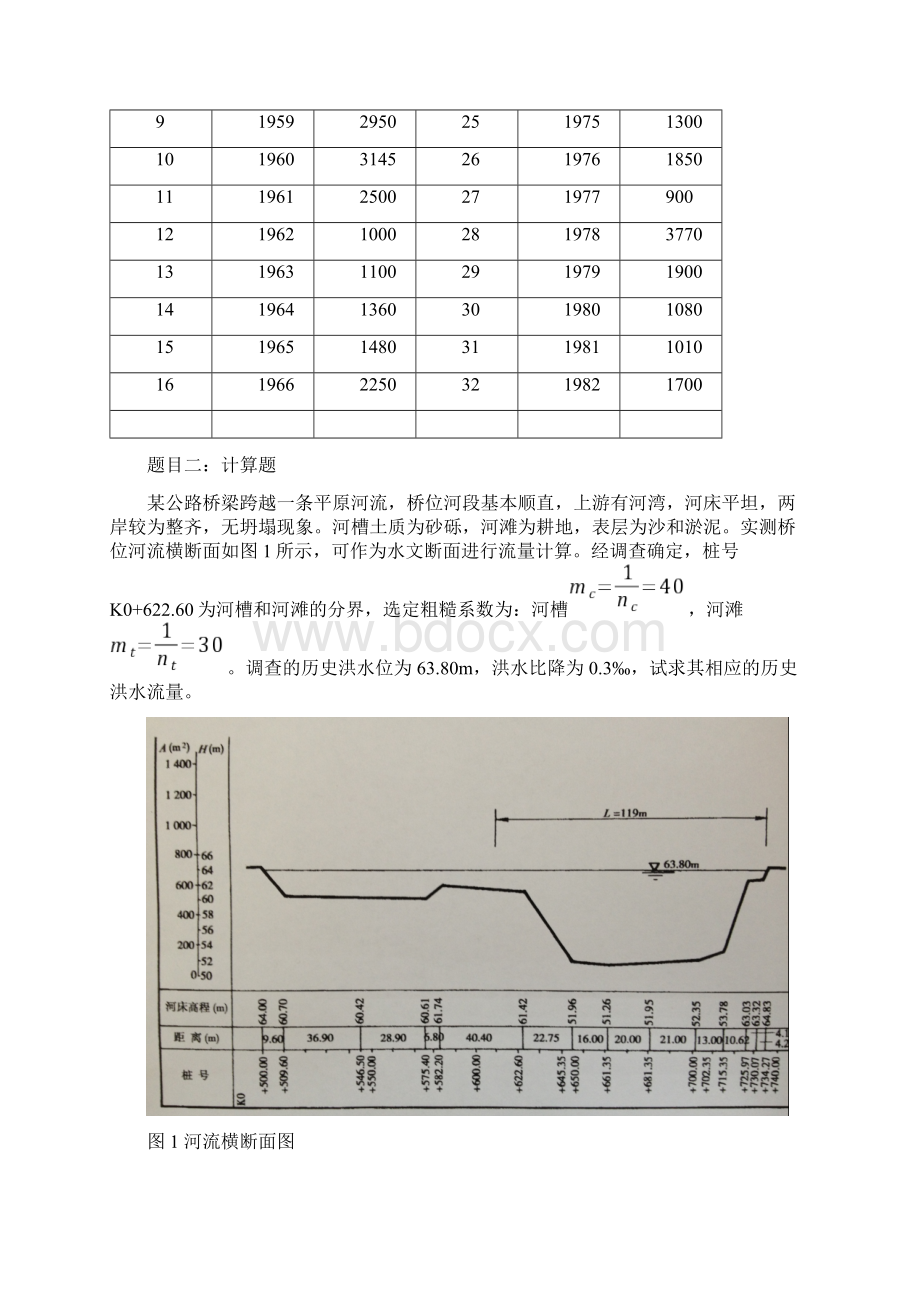 大工15春《桥涵水文》大作业及要求答案.docx_第2页