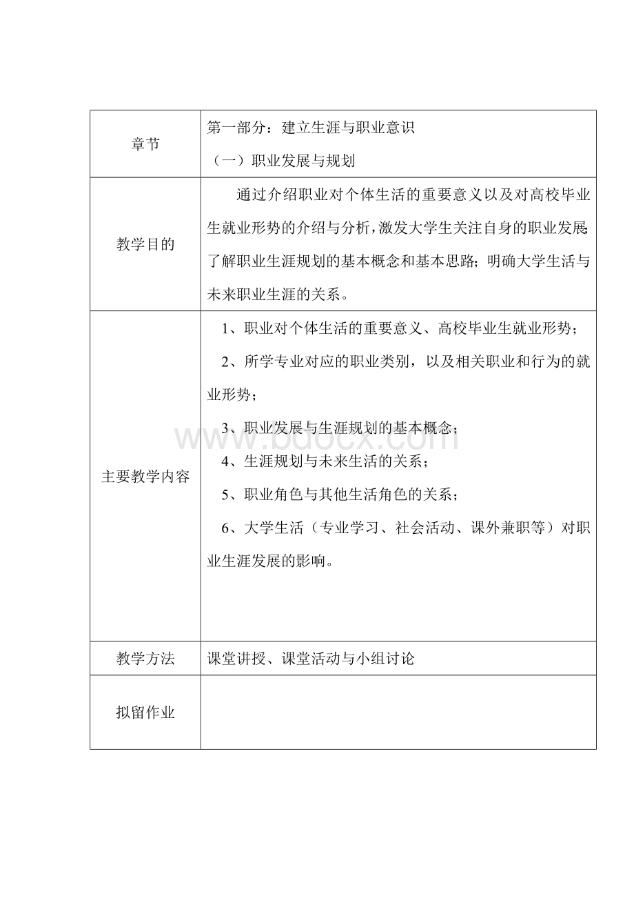 大学生职业发展与就业指导教案Word文档格式.doc_第2页