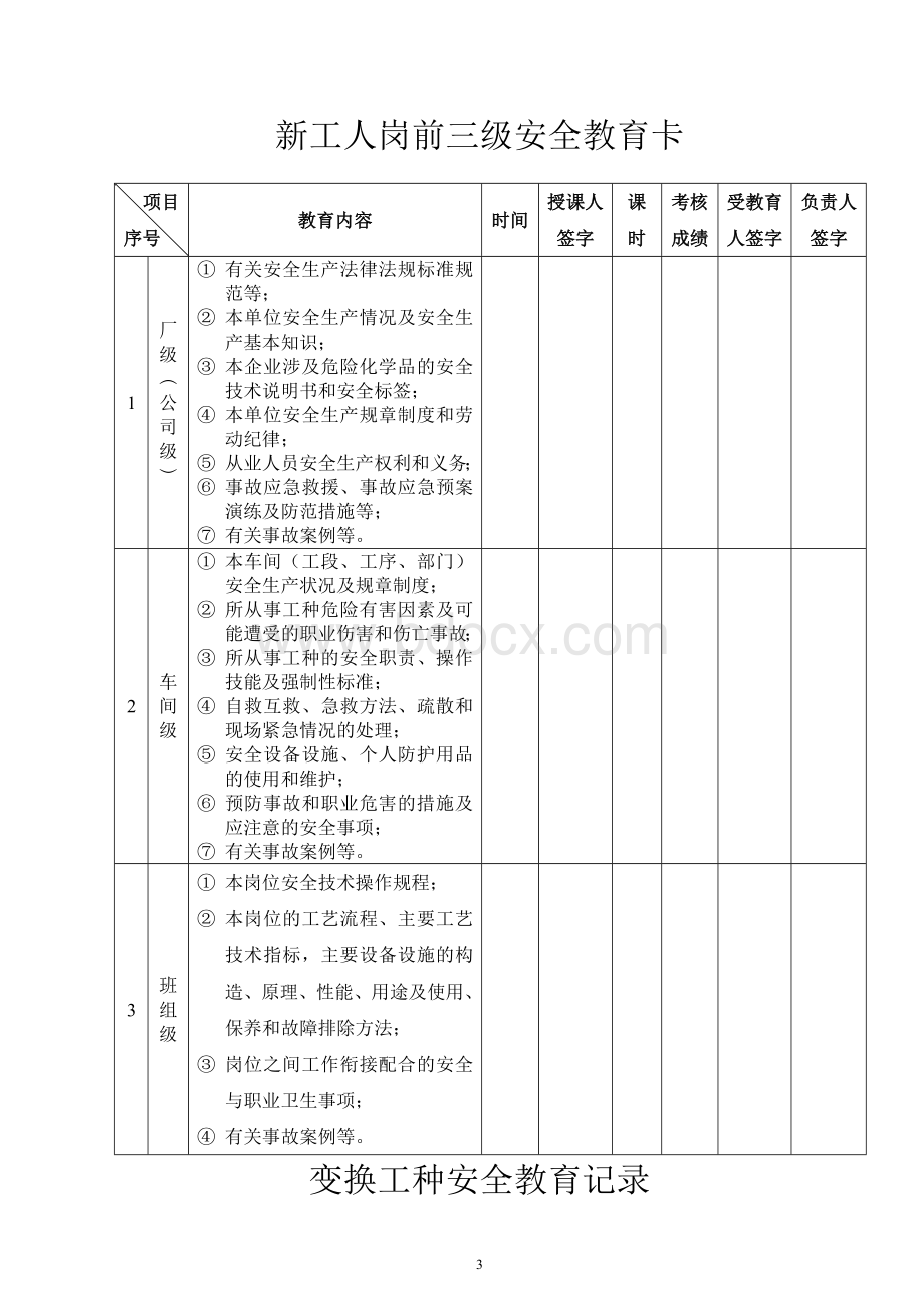 安全教育培训一人一档.doc_第3页