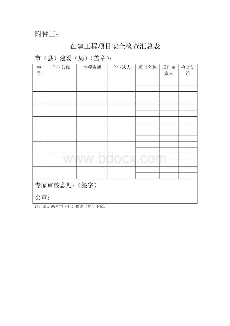 在建工程项目安全检查表.doc_第2页