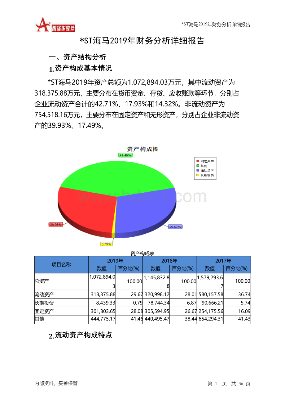 ST海马2019年财务分析详细报告Word文档下载推荐.docx