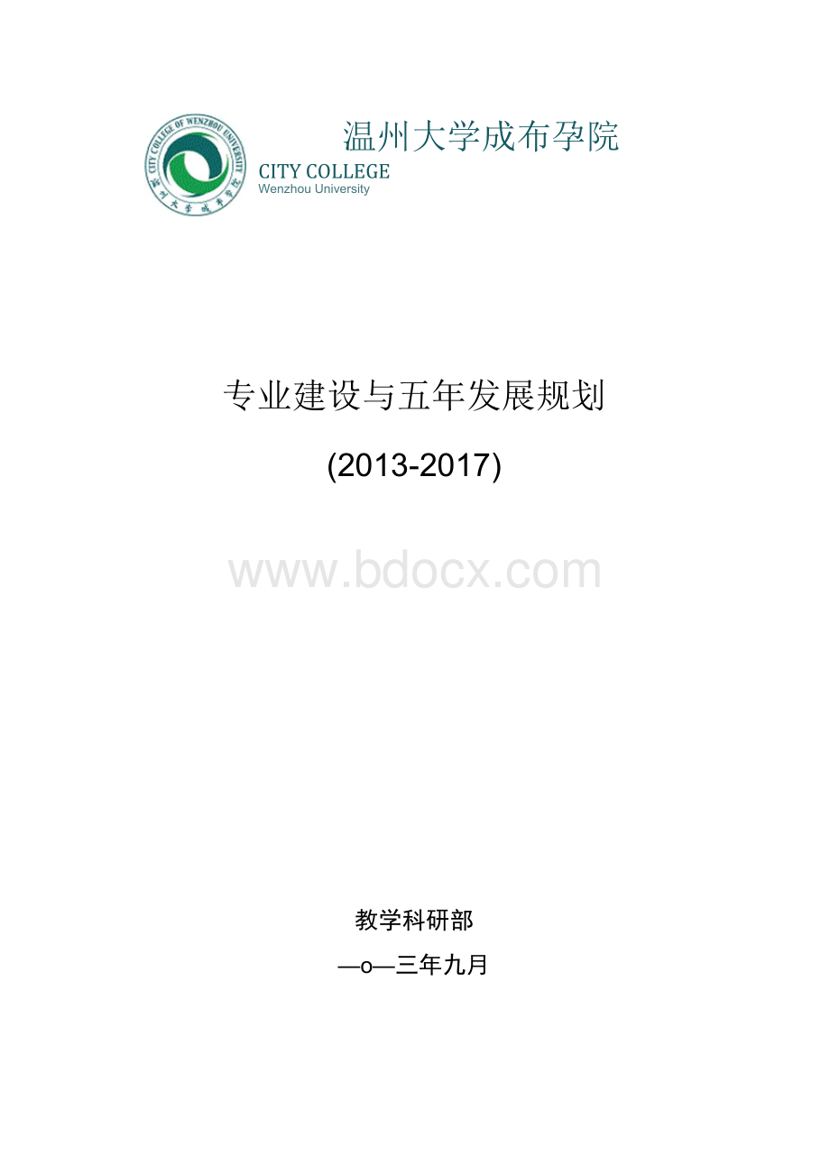 专业建设与五年发展规划1文档格式.docx