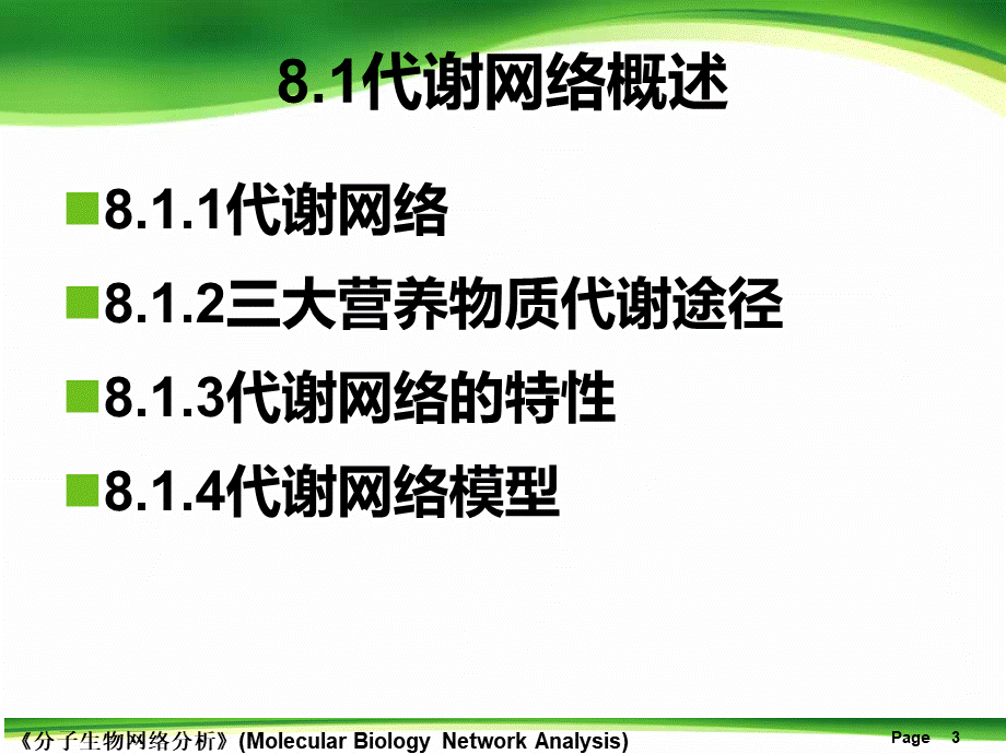 分子生物网络分析-第8章-代谢网络.ppt_第3页