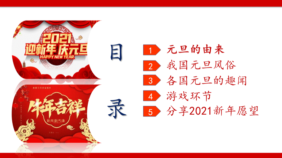 2021中小学庆元旦主题班会精品PPT课件您好2021PPT推荐.pptx_第2页