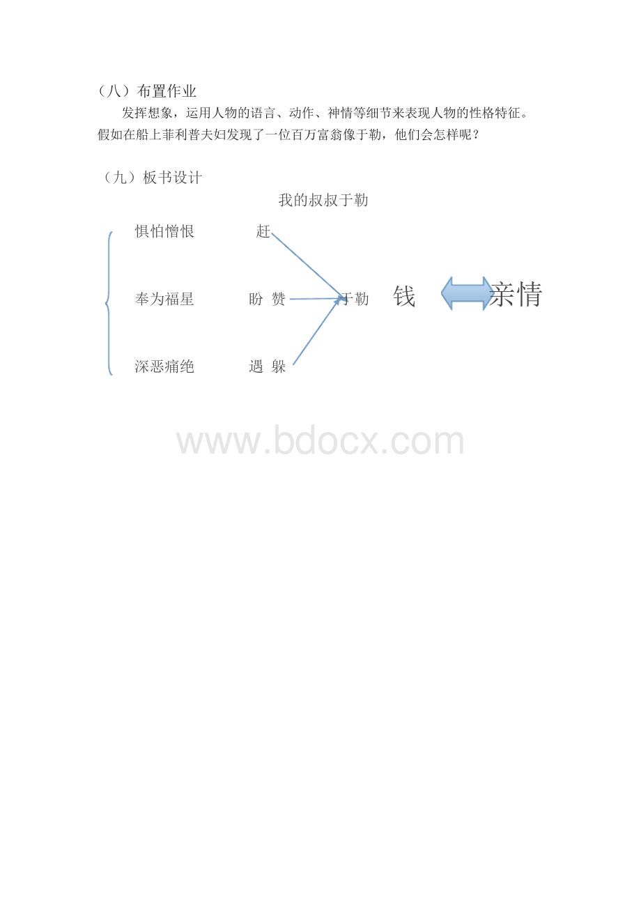 《我的叔叔于勒》教案Word文档下载推荐.docx_第3页