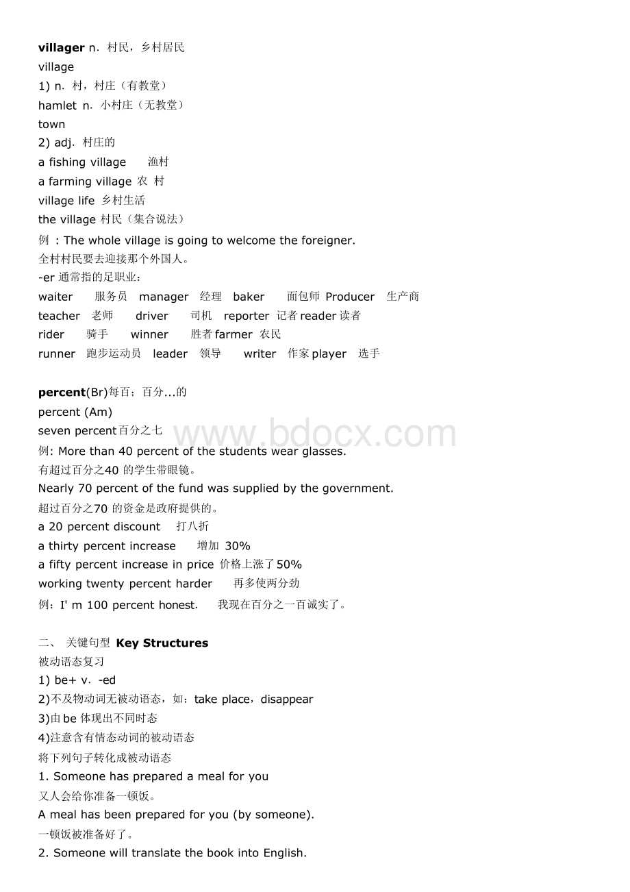 裕兴新概念英语第二册笔记 第45课Word格式.docx_第3页