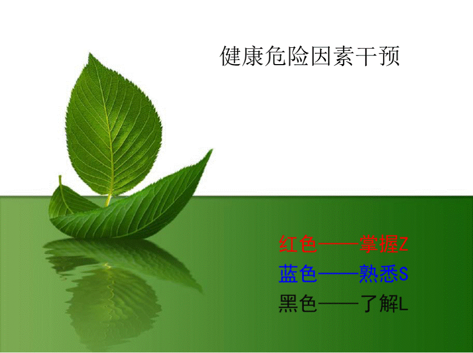 健康管理学-职业资格三级-第四章 健康危险因素干预PPT文档格式.pptx