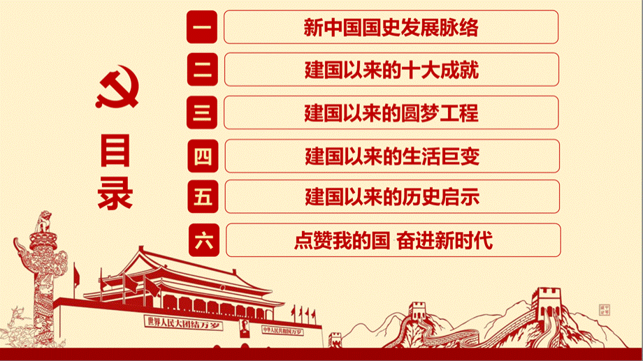 2020年学习“四史”——新中国国史党课PPT(44页,中国国史发展,建国以来十大成就,圆梦工程,.pptx_第3页