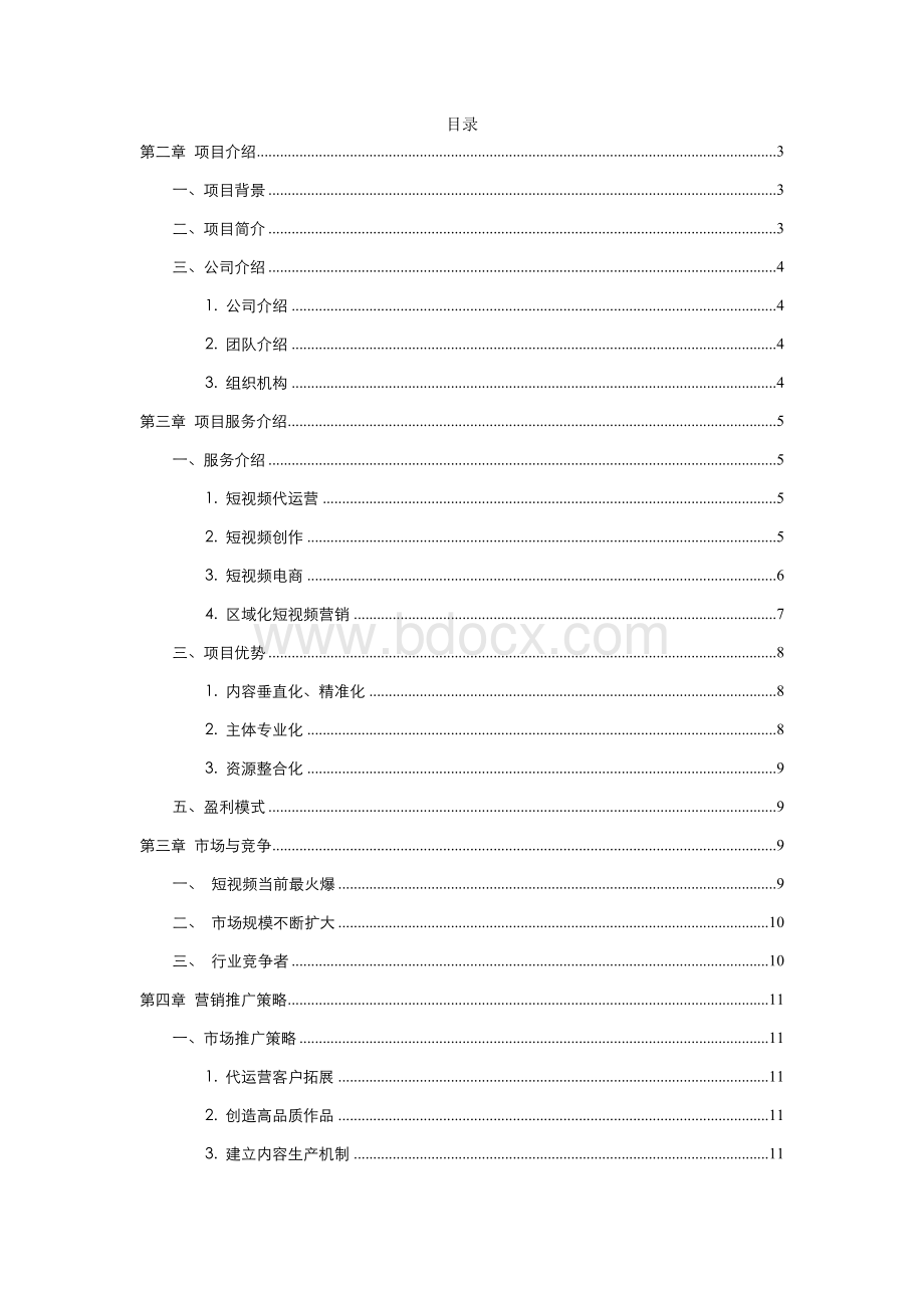 短视频及电商运营项目融资商业计划书.docx_第2页