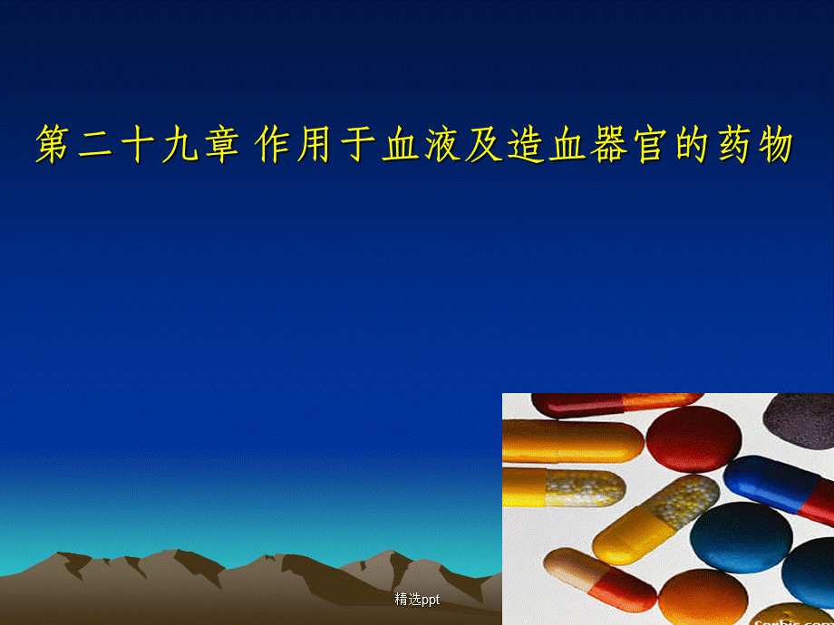 作用于血液系统药物PPT资料.ppt