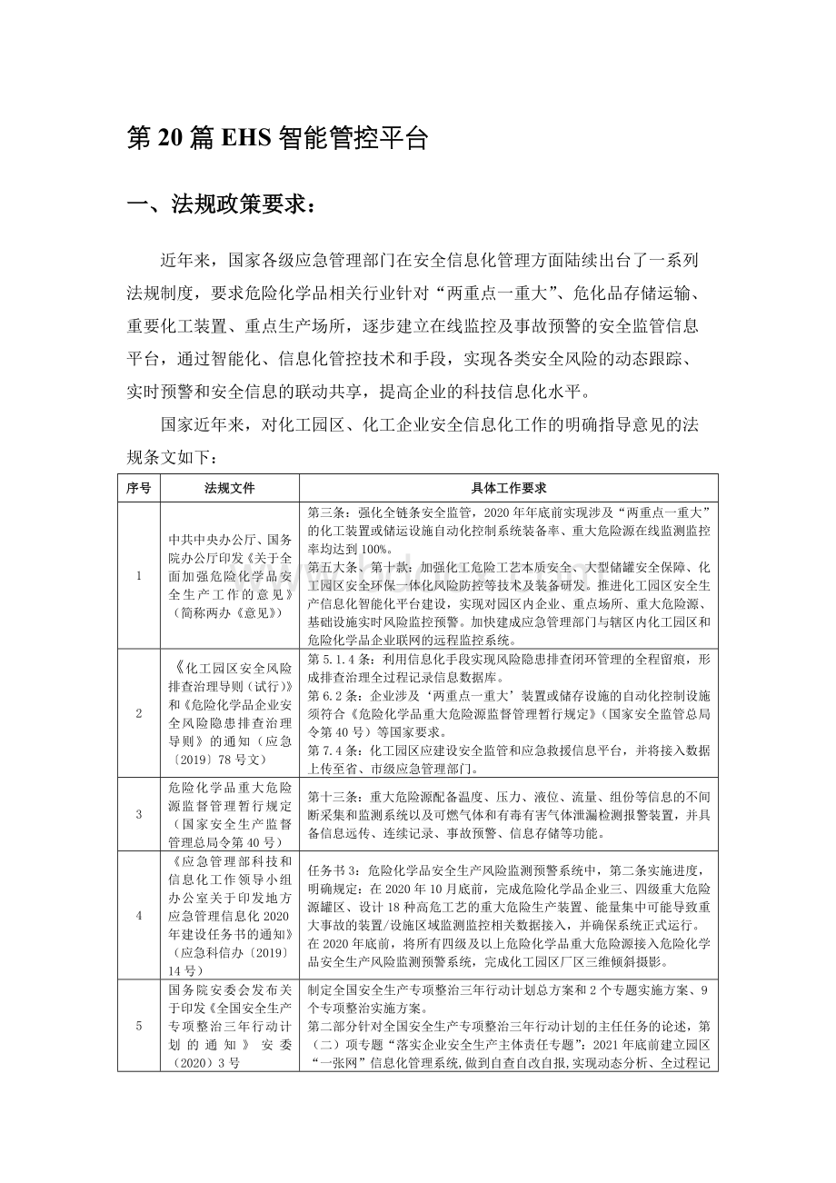 园区EHS智能管控平台建设Word文件下载.docx