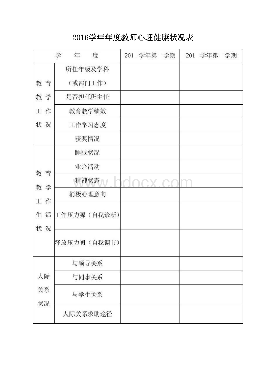 学校教师心理健康档案表Word格式文档下载.doc_第2页