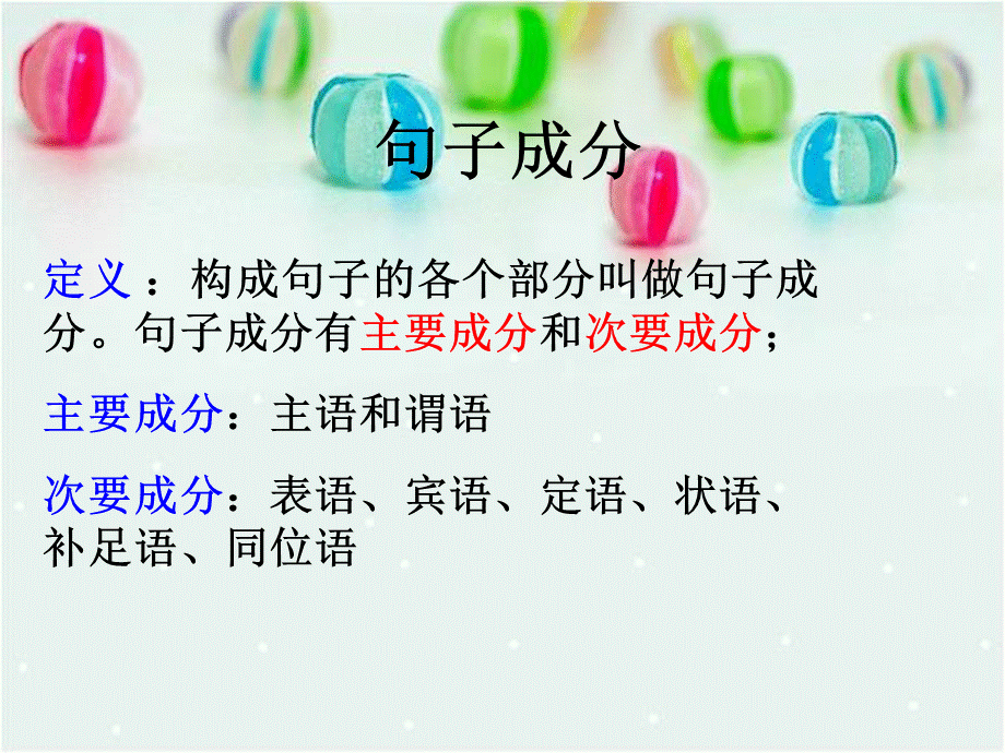 英语句子成分分析优质PPT.ppt_第1页