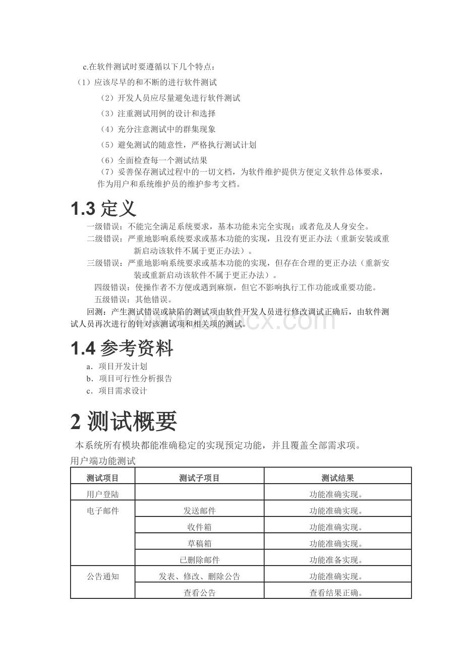 OA办公系统编码与测试报告.docx_第2页