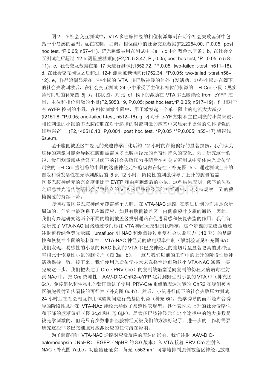 控制中脑多巴胺神经以快速调节与忧郁相关的行为.docx_第3页