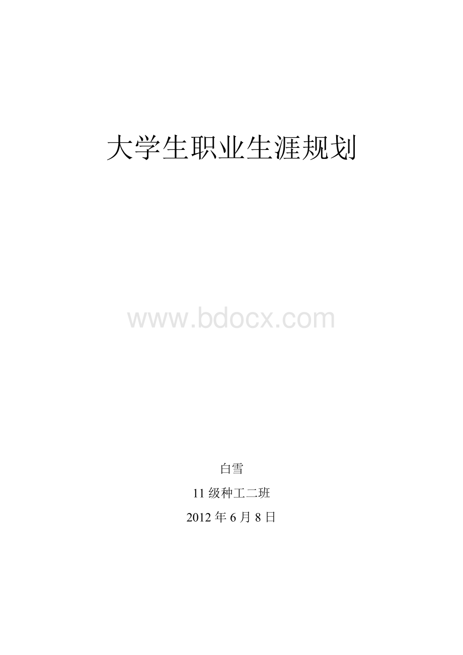 职业生涯规划Word格式.doc