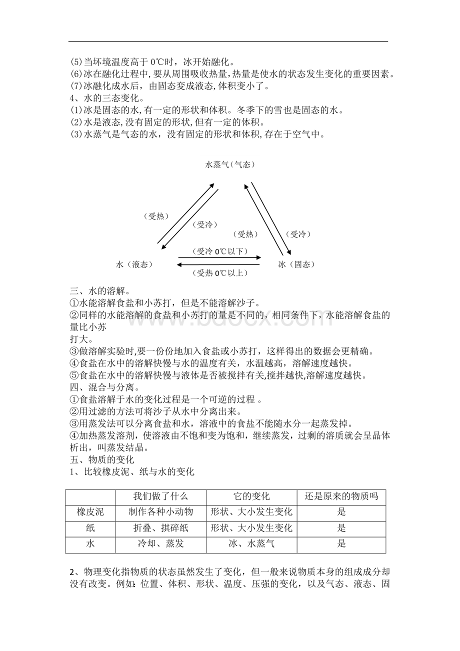 2020新教科版三年级上科学全册全套知识点清单可直接打印文档格式.doc_第2页