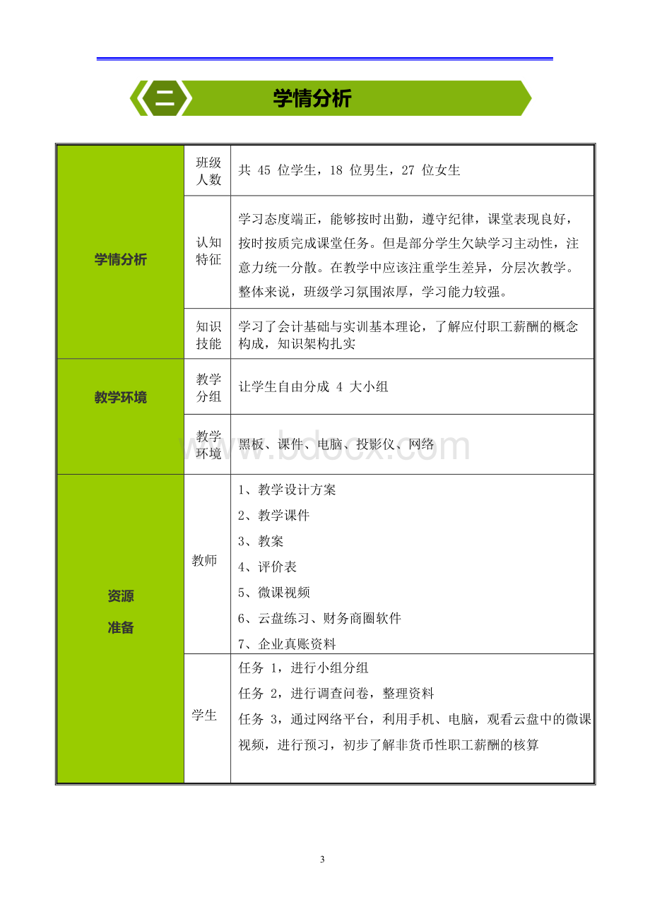 广东省“创新杯”财经类教师说课大赛一等奖作品：《应付职工薪酬--非货币性职工薪酬》教学设计文档格式.docx_第3页