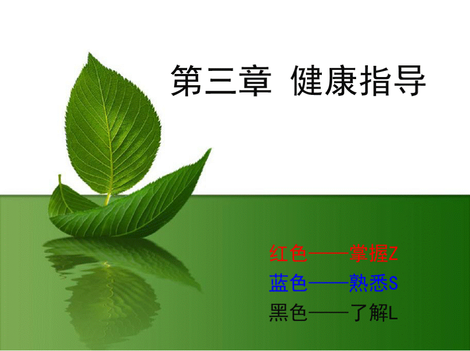 健康管理学-职业资格三级-第三章 健康指导PPT格式课件下载.pptx_第1页