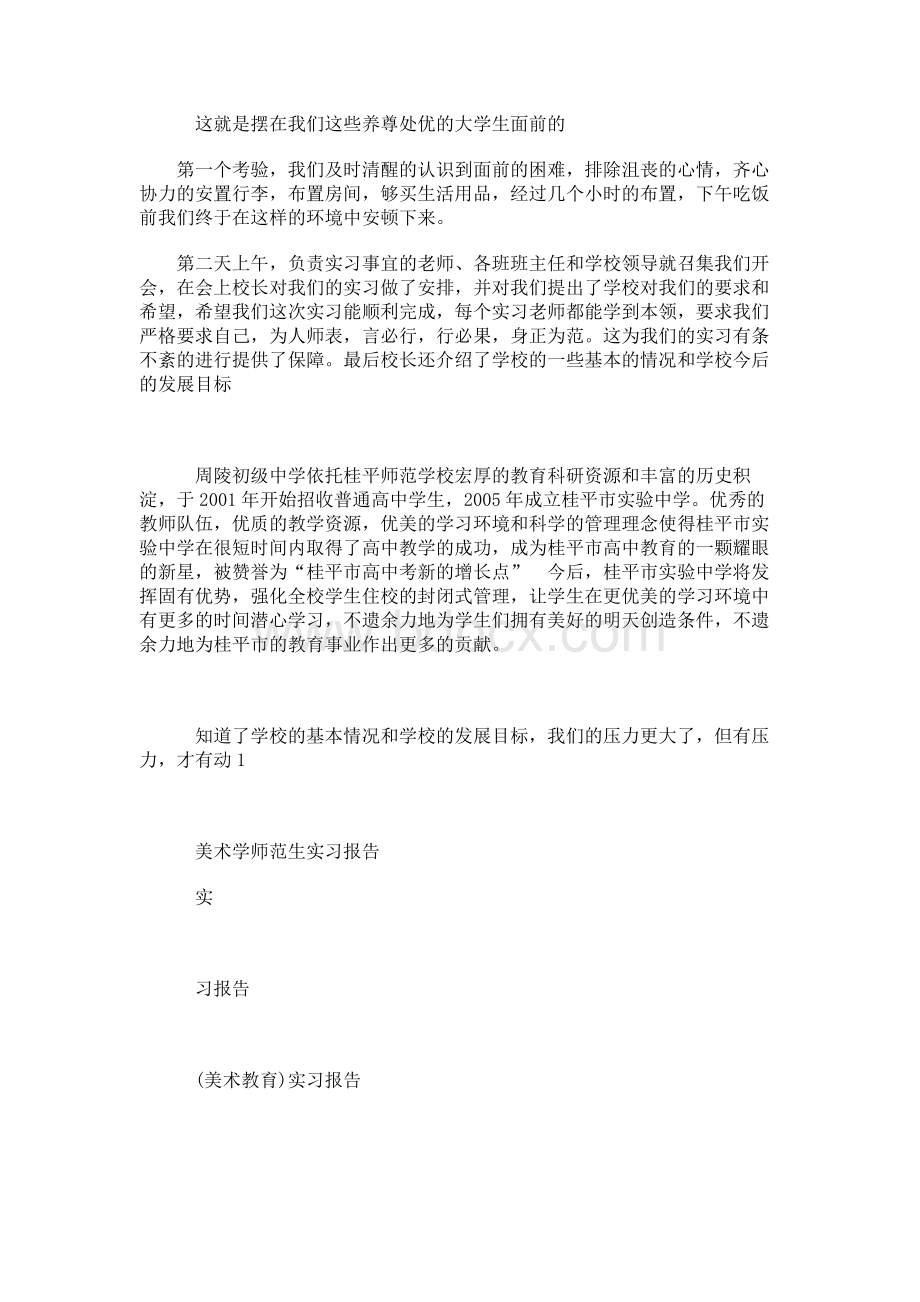 美术师范类实习报告Word格式.docx_第2页