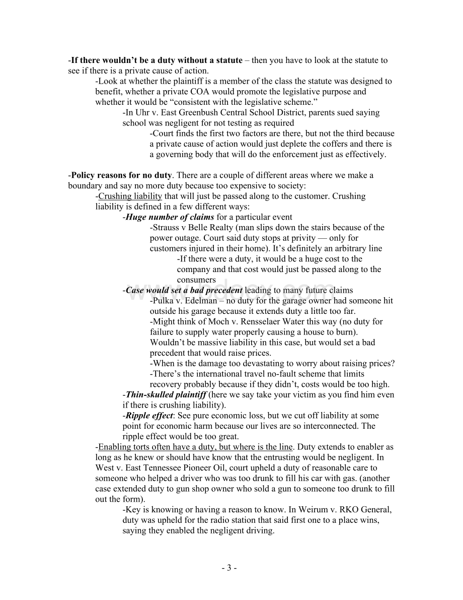 Final Outline for Torts - NYU School of LawWord格式.docx_第3页