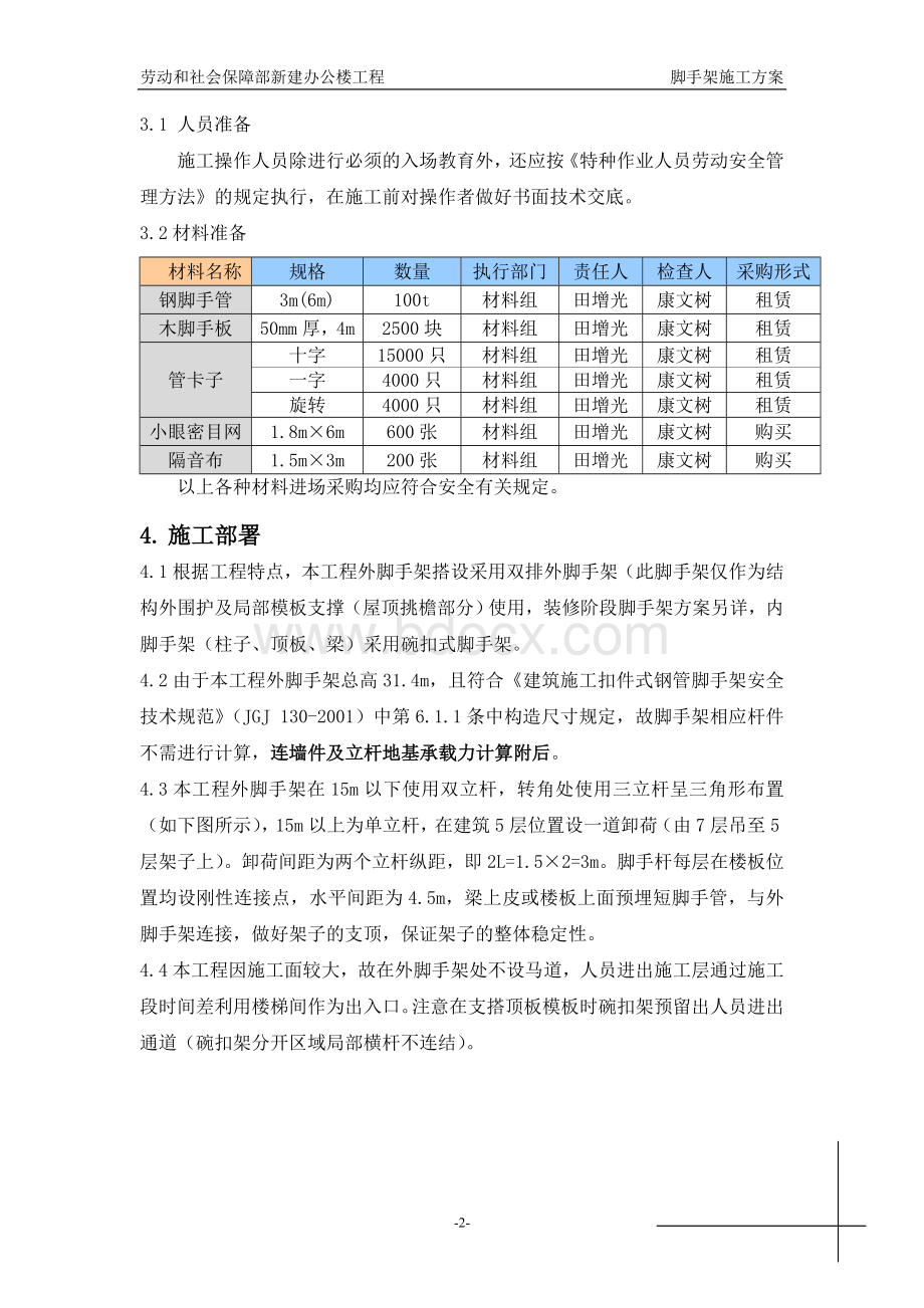 办公楼工程脚手架施工组织设计方案Word格式文档下载.doc_第2页