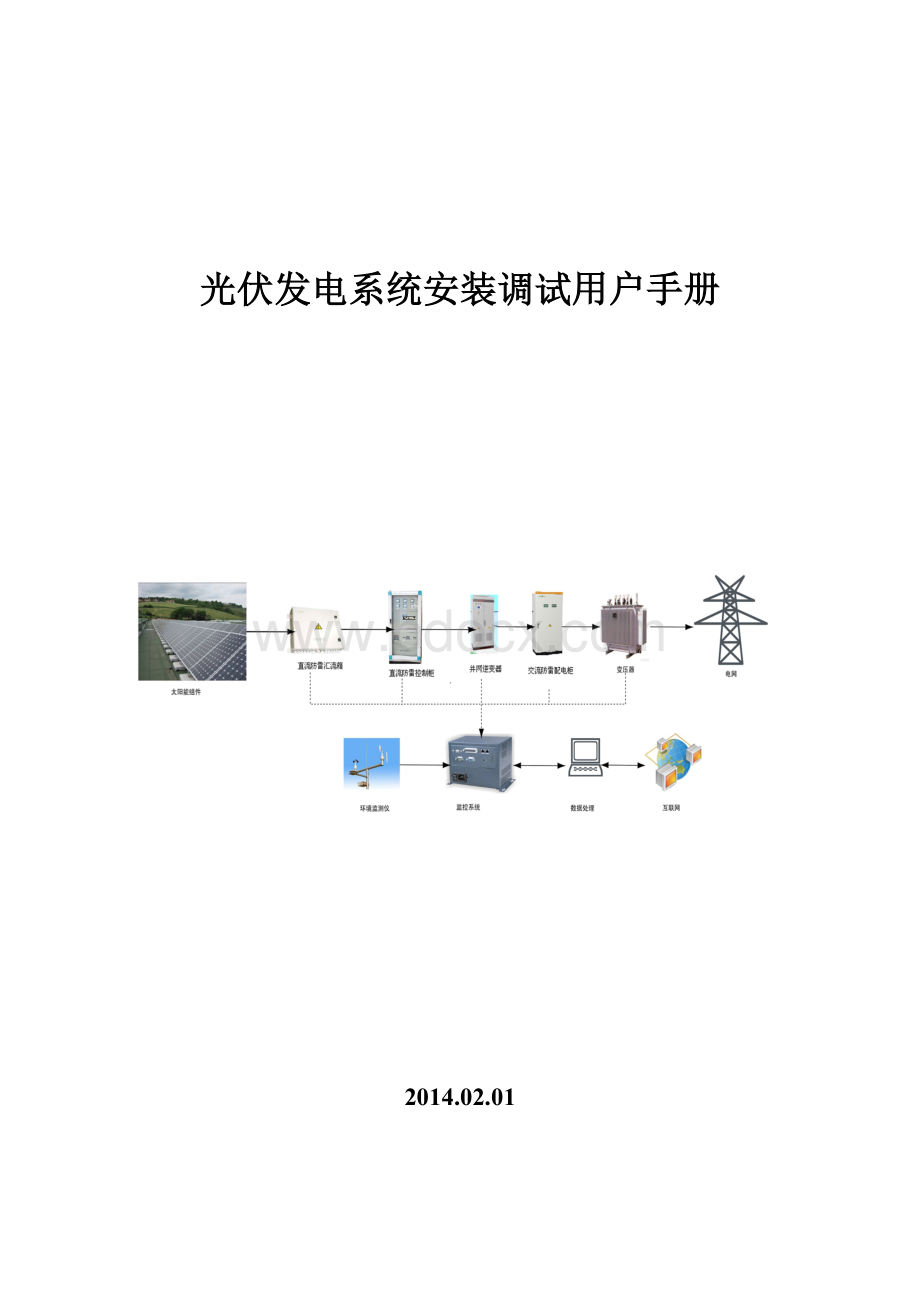 光伏发电系统安装调试手册Word文档下载推荐.doc_第1页