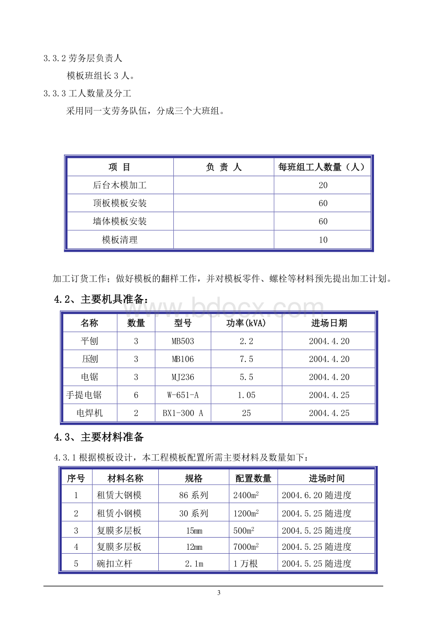 北京某全现浇剪力墙结构工程模板施工组织设计方案.doc_第3页