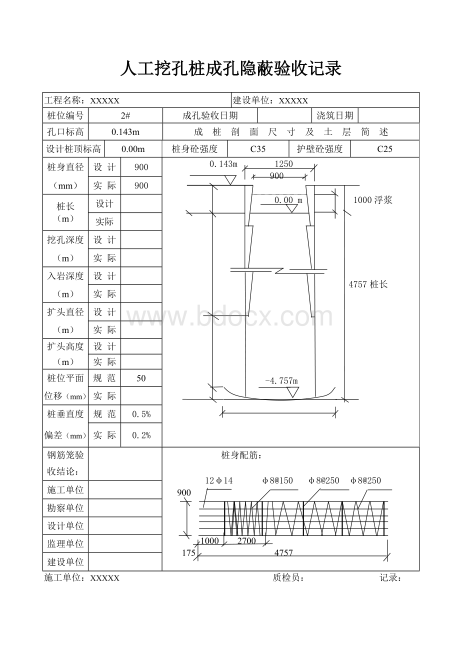 人工挖孔桩成孔隐蔽验收记录.doc_第2页