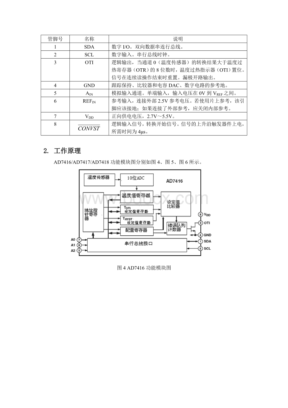 十位数字温度传感器(AD7416Word文档格式.doc_第3页