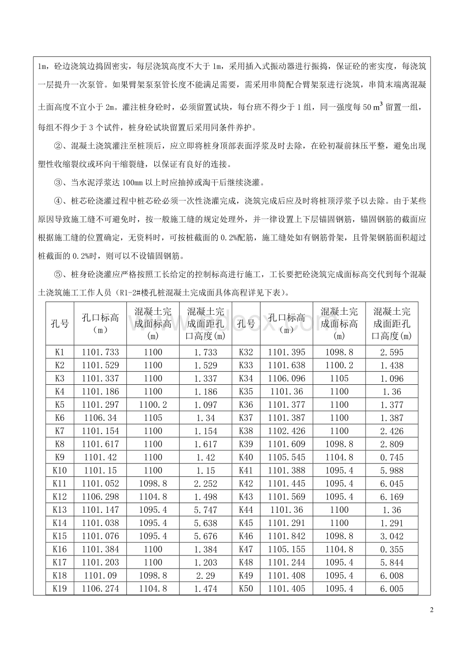 人工挖孔灌注桩混凝土浇筑技术交底.doc_第2页