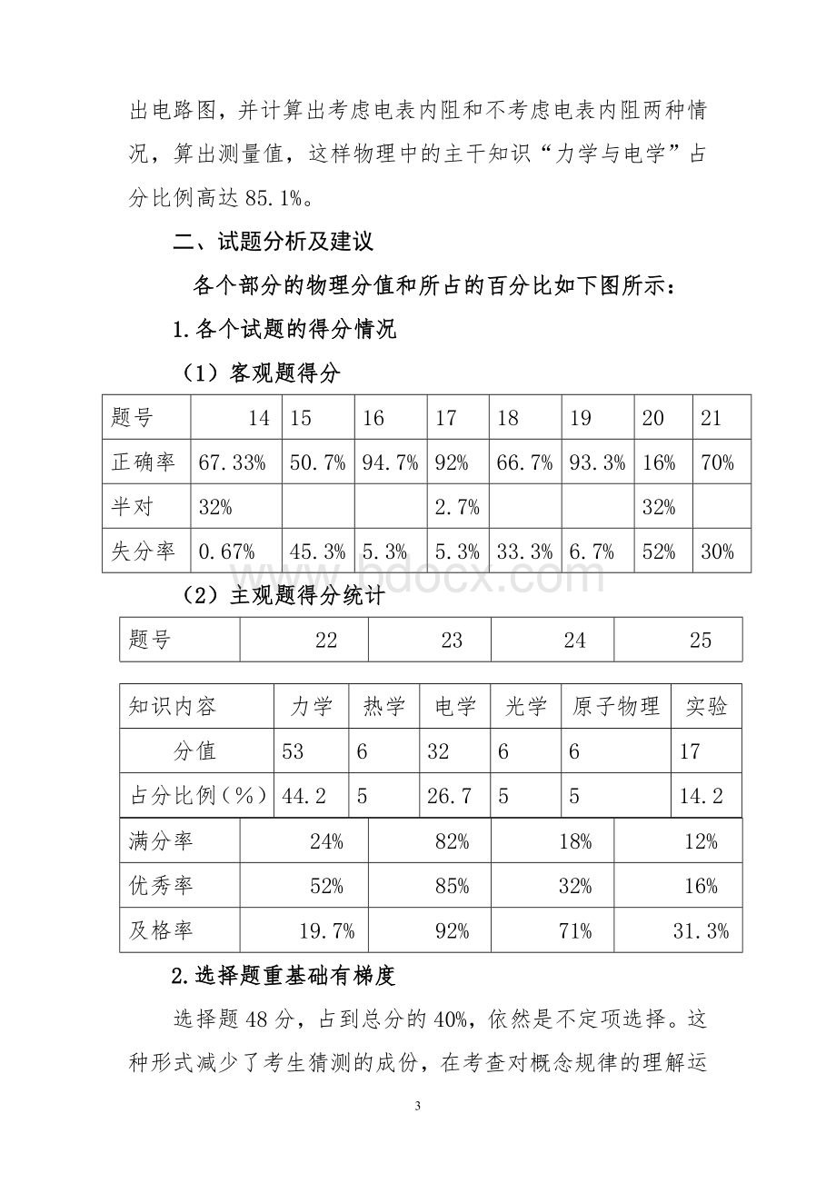 名校必备2008年高考物理试题质量分析Word文档下载推荐.doc_第3页