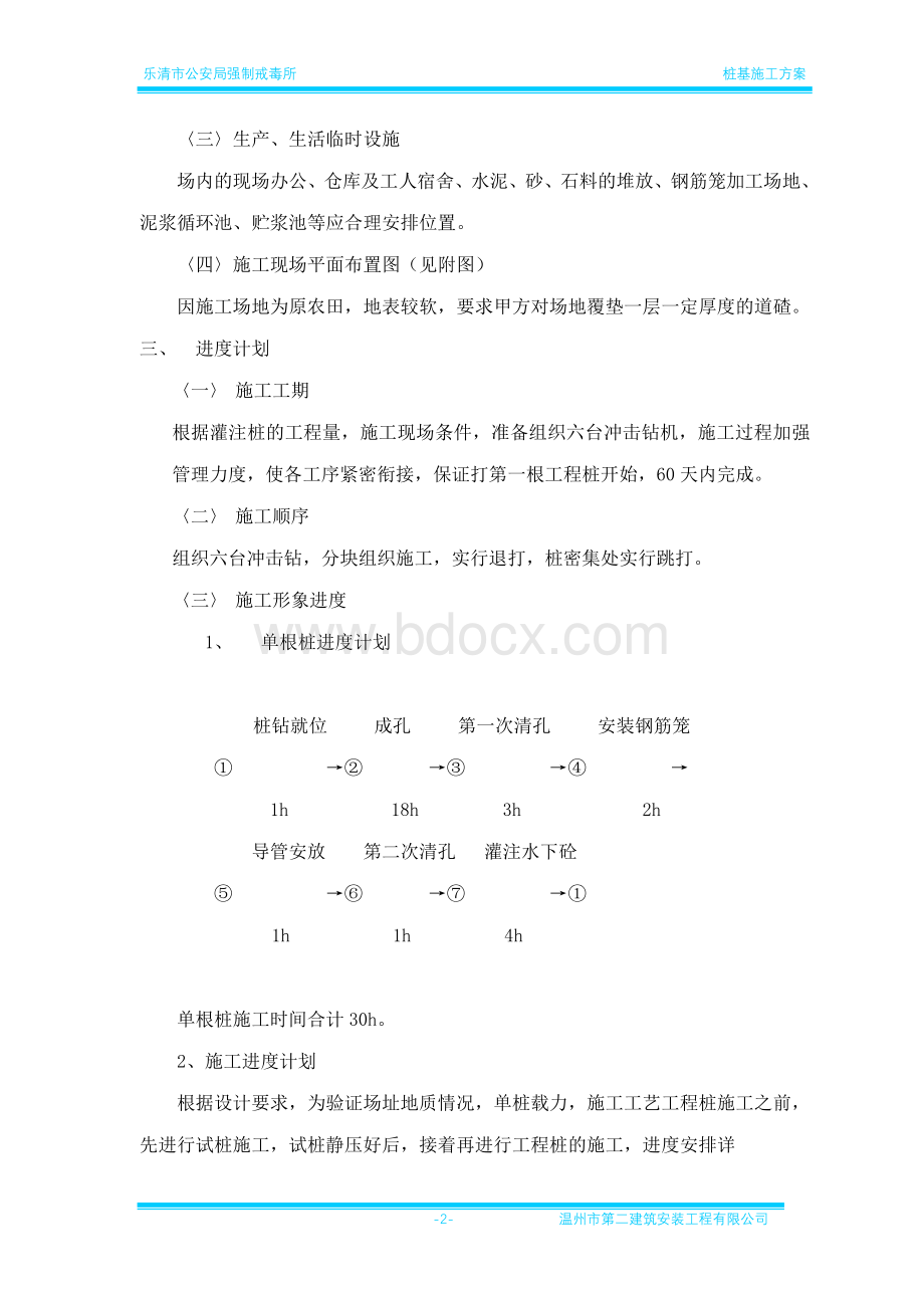 冲击钻孔灌注桩施工方案Word文件下载.doc_第2页