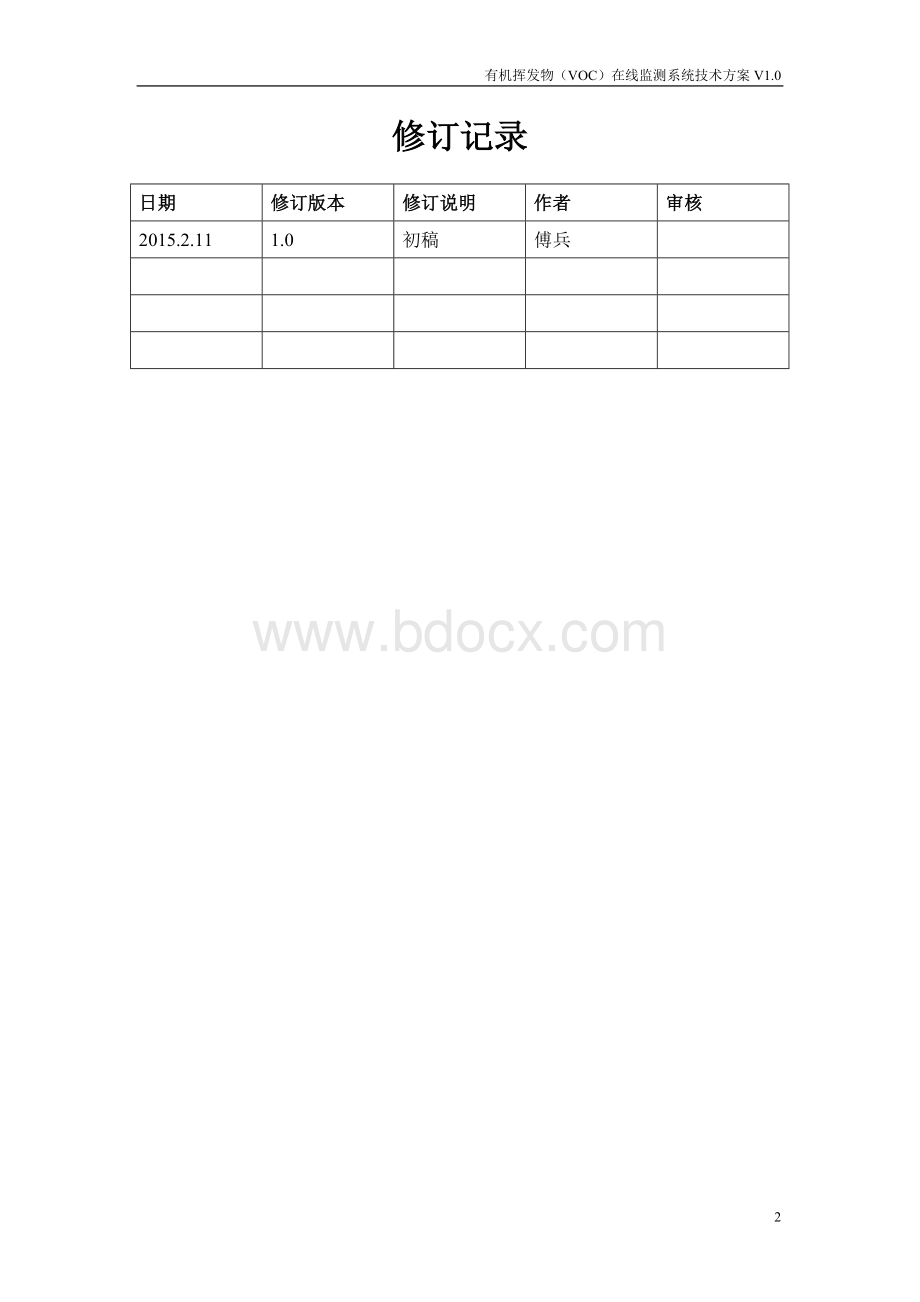 汽车4S店VOC在线监测系统技术方案V1.0Word格式.docx_第2页