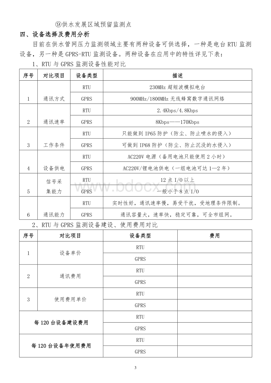 自来水公司供水调度SCADA监测点建设规划Word文档下载推荐.doc_第3页