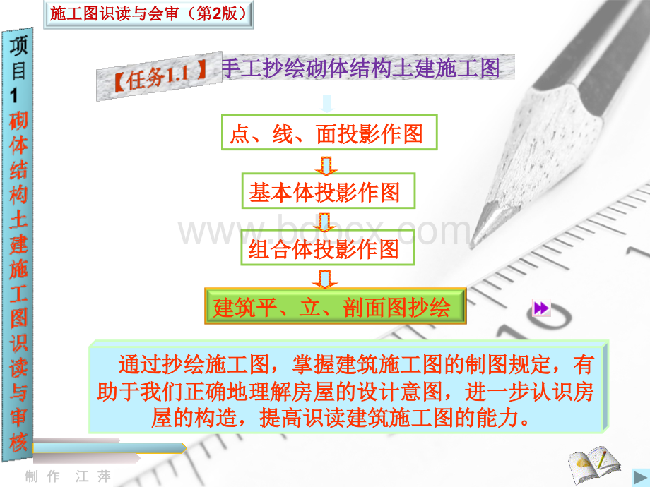 建筑平立剖面图抄绘.ppt