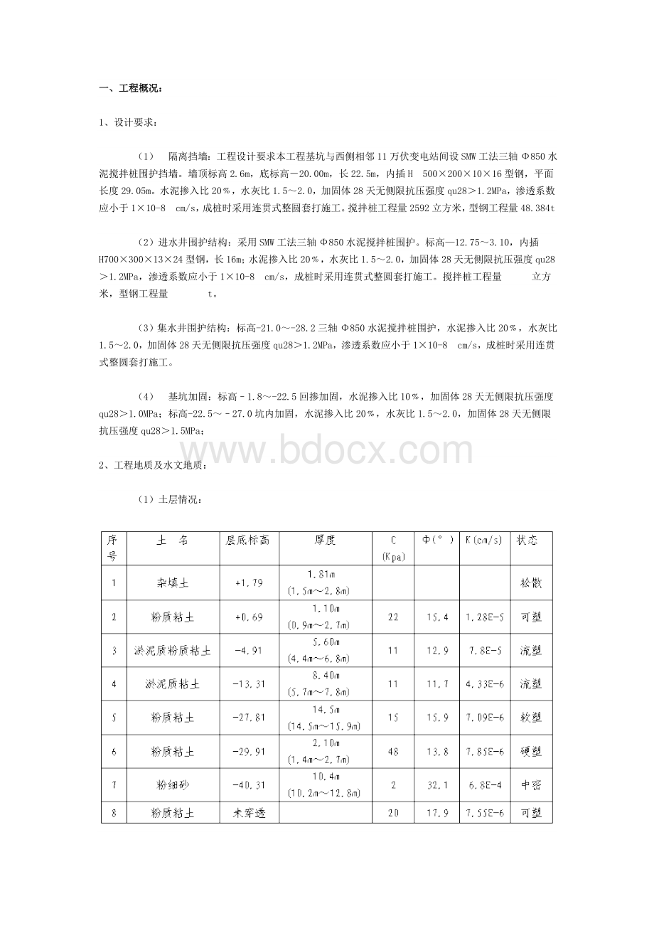 某工程水泥土搅拌桩施工组织设计Word文档下载推荐.doc