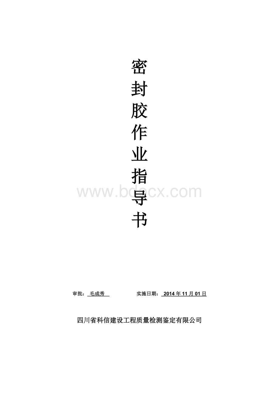 密封胶作业指导书Word文档格式.doc