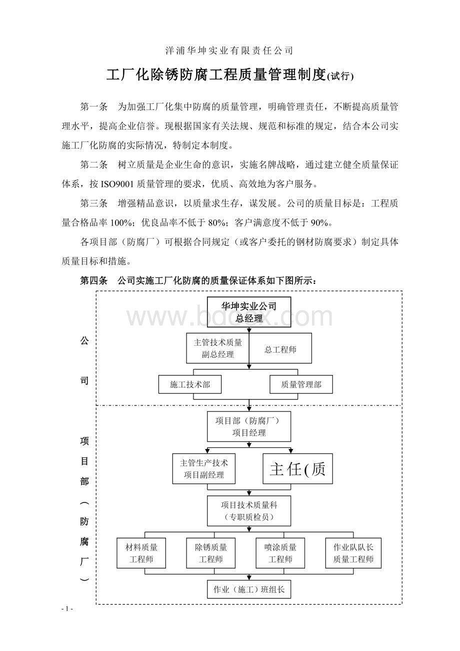 工厂化除锈防腐工程质量管理制度(试行)3Word下载.doc