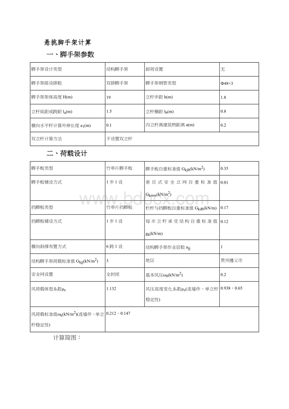 悬挑脚手架计算.docx_第1页