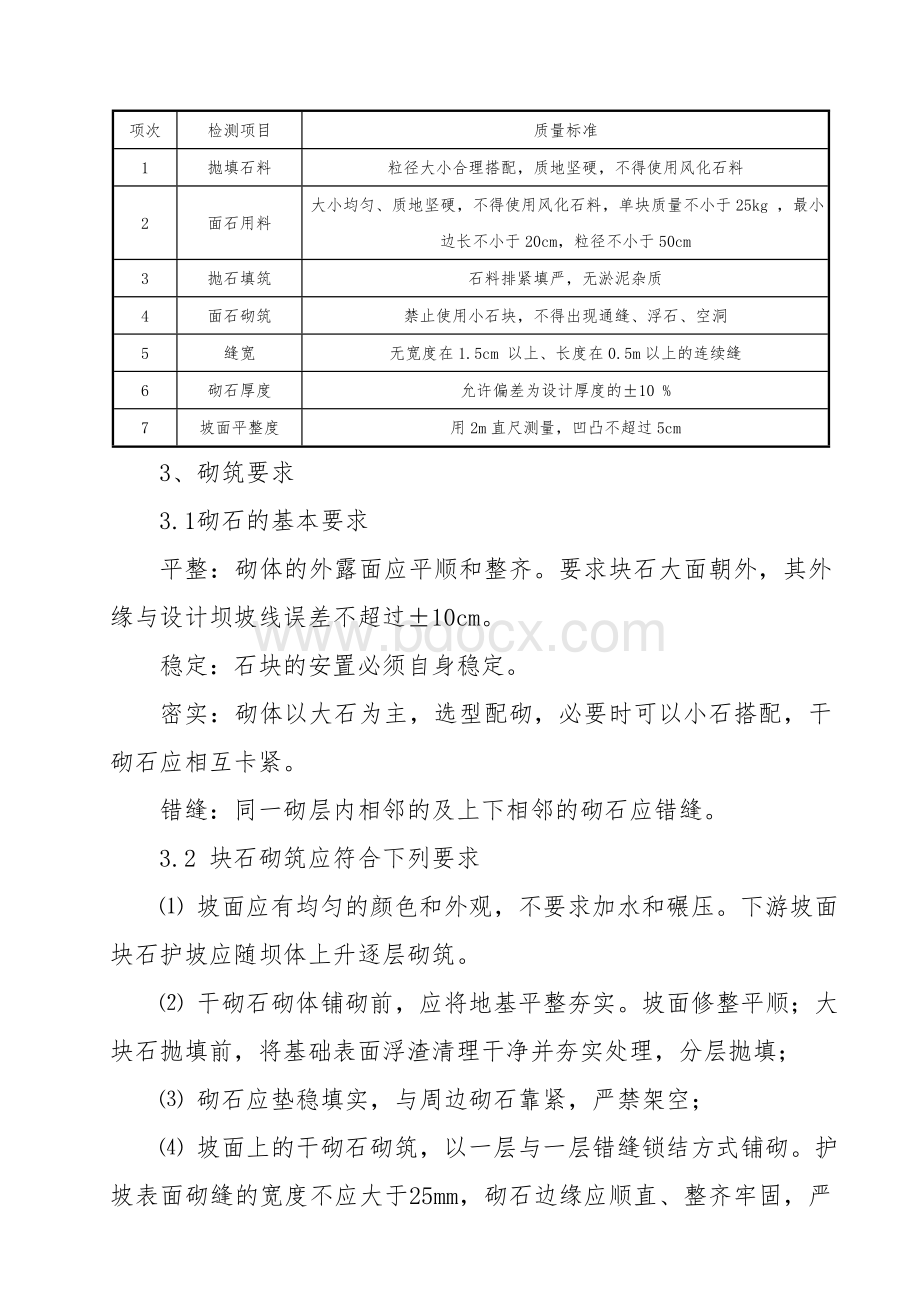 干砌石护坡施工方案、工艺.doc_第2页