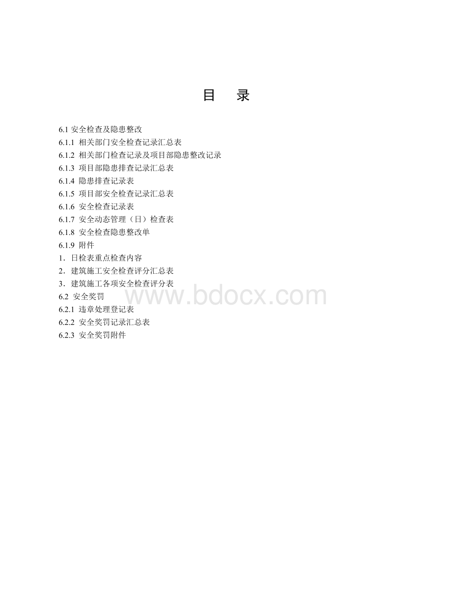 建设工程施工安全标准化管理资料第六册样板资料Word文档格式.doc_第2页