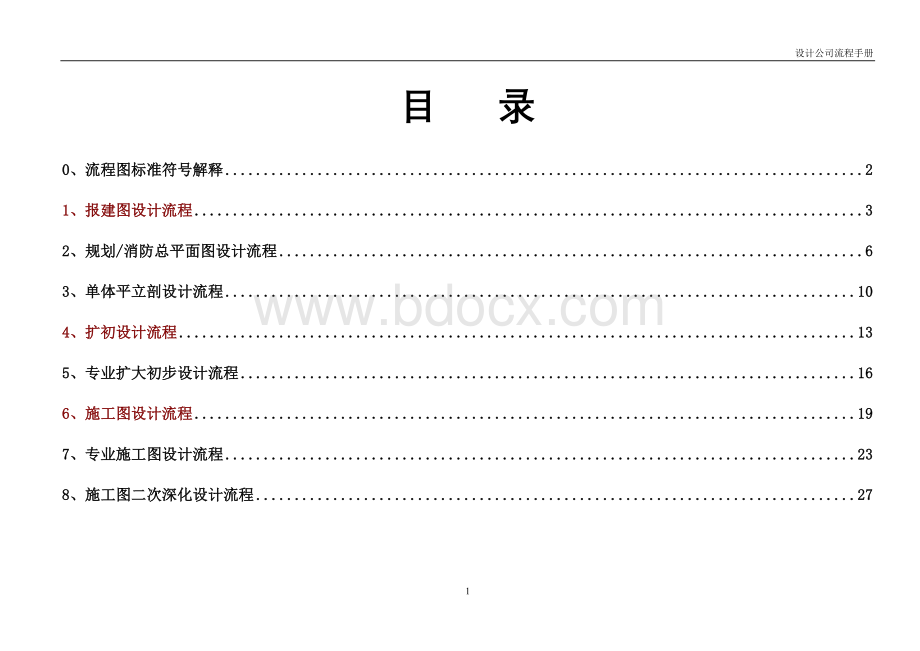 建筑设计公司工作流程手册(35页).doc_第1页